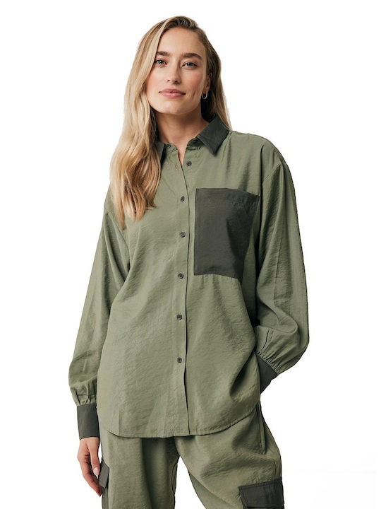 Mexx Women's Long Sleeve Shirt Green