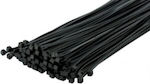 Pack of 100pcs Black Plastic Cable Ties 200x2.5mm 21223