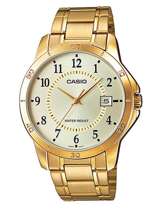 Casio Herrenuhr 41.5mm Batterie mit Gold Metall...