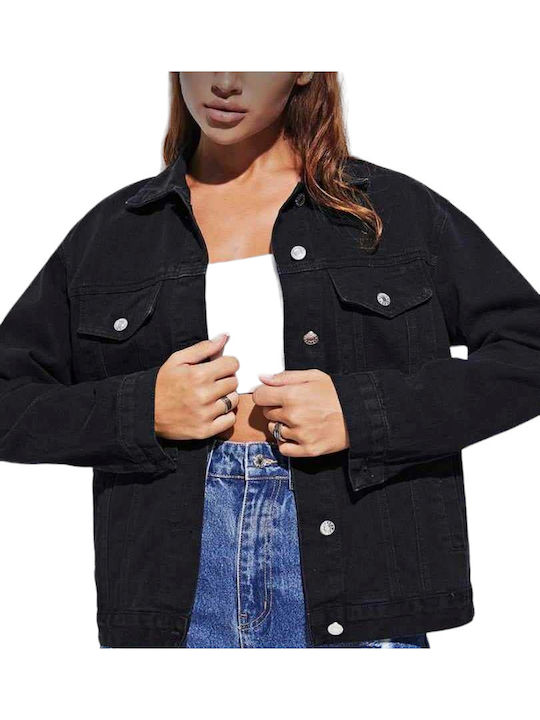 Honey Winter Jeansjacke Schwarz