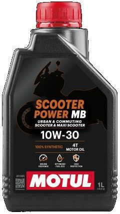 Motul Scooter Power 10W-30 Συνθετικό Λάδι Μοτοσυκλέτας για Τετράχρονους Κινητήρες 1lt