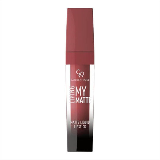 Golden Rose Liping My Matte Lang anhaltend Flüssig Lippenstift Matt No19 5ml