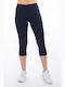 Bodymove Women's Capri Legging Navy Blue