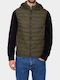 Sleeveless Jacket Puffer Khaki