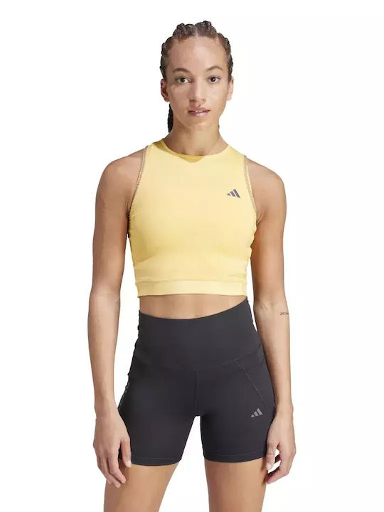 Adidas Damen Sportliches Bluse Ärmellos Orange