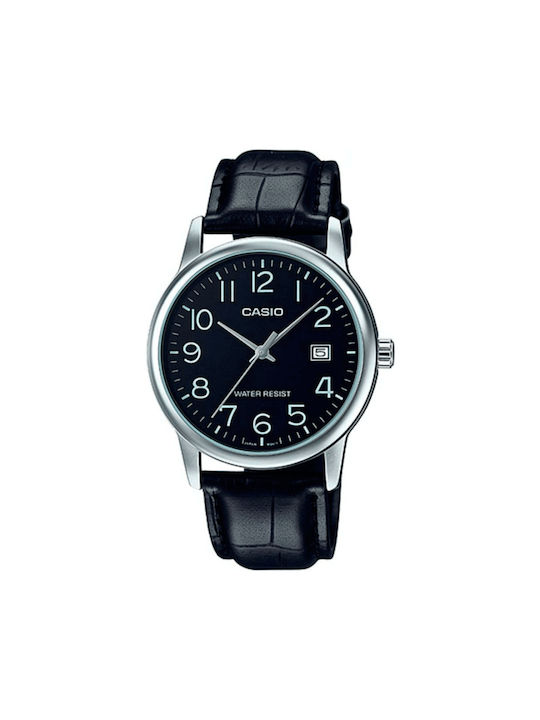 Casio Watch Battery with Black / Black Leather ...