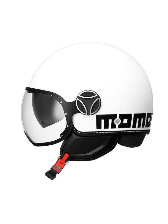 MomoDesign FGTR Evo White Quarz/Black Motorcycl...