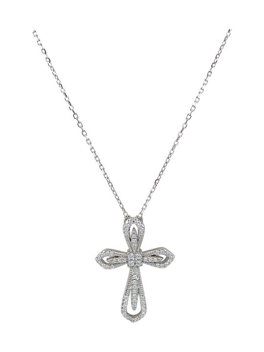 Kreuz aus Silber mit Kette