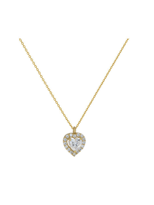 9 Karat Gold Heart Necklace