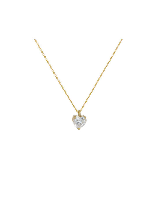 Gold 9 Karat Heart Necklace