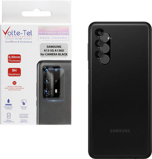 Volte-Tel Kameraschutz Gehärtetes Glas Black für das Samsung A13 5G A136U DBX26C8CF4A