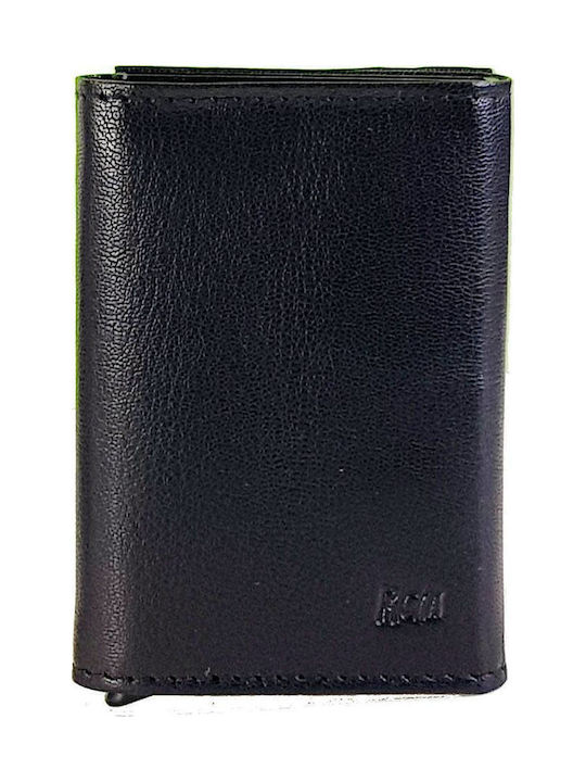 RCM Leder Kartenhalter Rcm Z02-schwarz Braun