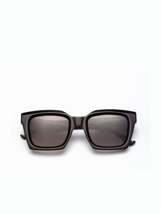 Woodys Barcelona Yuli Sonnenbrillen mit Schwarz Rahmen und Schwarz Verlaufsfarbe Polarisiert Linse