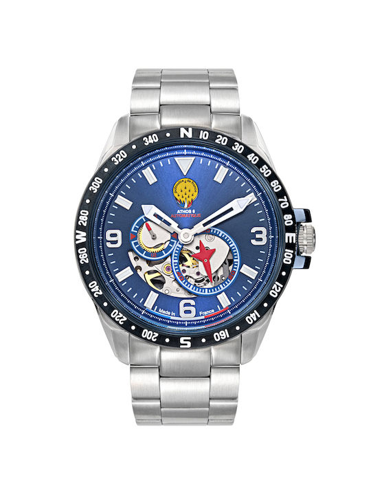 Patrouille De France Watch Automatic with Silver / Silver Metal Bracelet