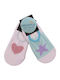 Babydom Детски къси чорапи с противоплъзгаща подметка Pink, Purple
