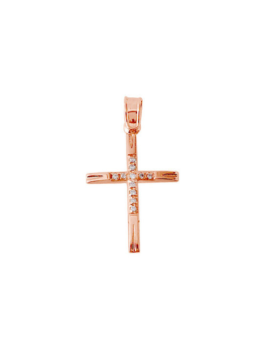 Xrisokosmima Women's Rose Gold Plated Cross