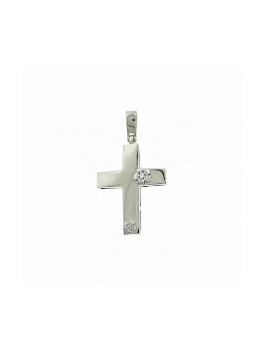 Inglessis White Gold Cross 14K