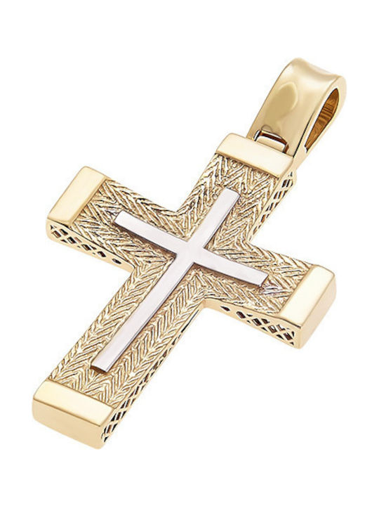 Iris Jewerly Herren Gold Kreuz 14K