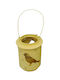 Etoile Laterne Metallisch Gelb 9x9x12cm 1Stück