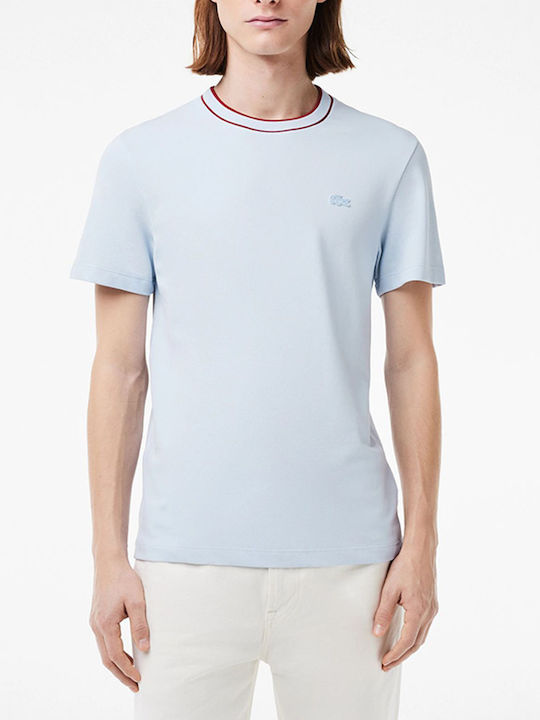 Lacoste Ανδρικό T-shirt Κοντομάνικο Γαλάζιο