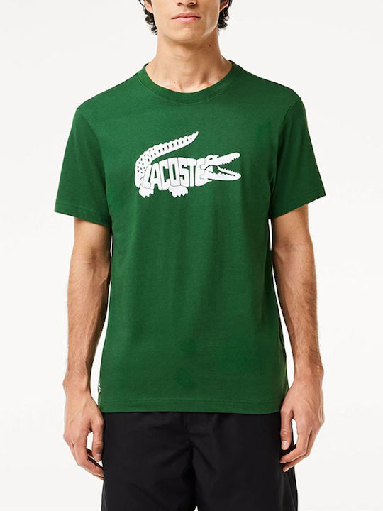 Lacoste Ανδρικό T-shirt Κοντομάνικο Πράσινο