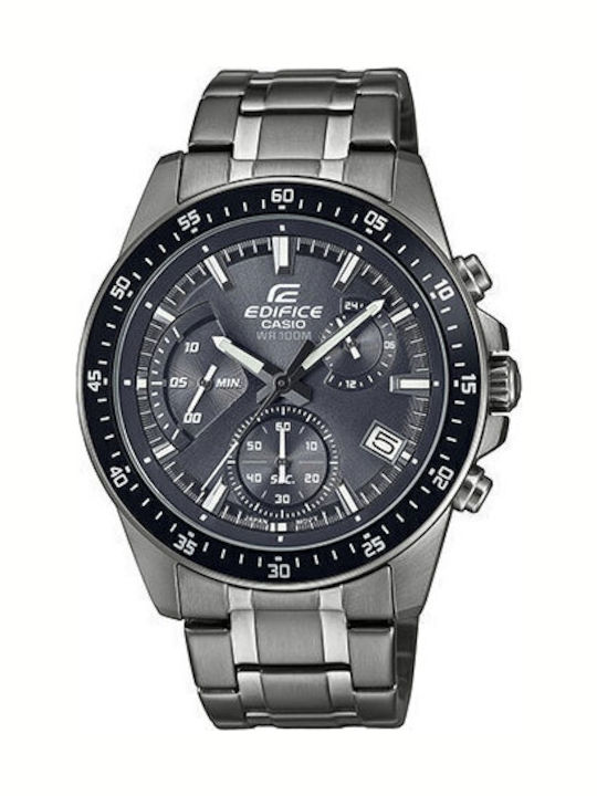 Casio Casio Edifice Ρολόι Μπαταρίας με Μεταλλικό Μπρασελέ