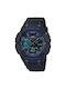 Casio Digital Watch Chronograph Battery with Black Rubber Strap