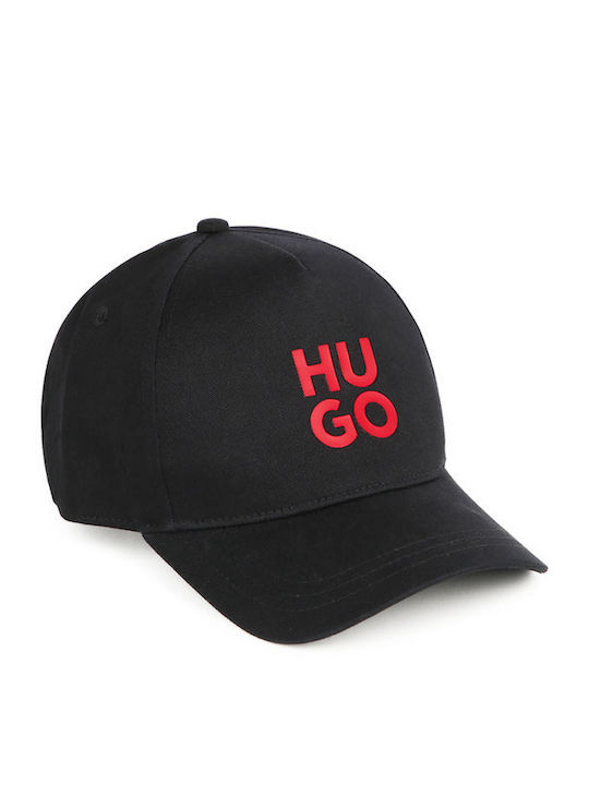 Hugo Boss Παιδικό Καπέλο Jockey Υφασμάτινο Μαύρο