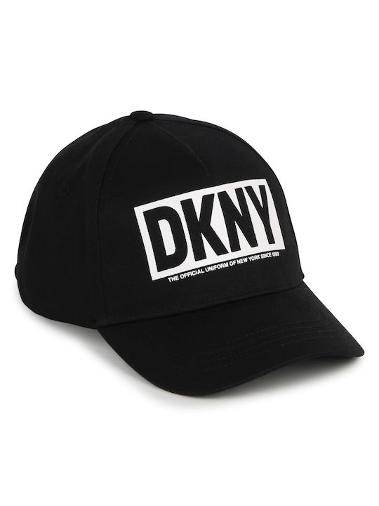 DKNY Παιδικό Καπέλο Jockey Υφασμάτινο Μαύρο