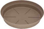 11027417 Round Plate Pot Moca 26x26cm