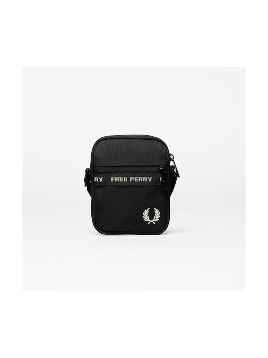Fred Perry Shoulder / Crossbody Bag with Zipper Black