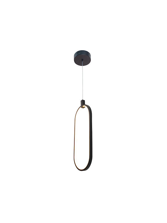 Inlight Pendant Light LED with Warm White Light Black