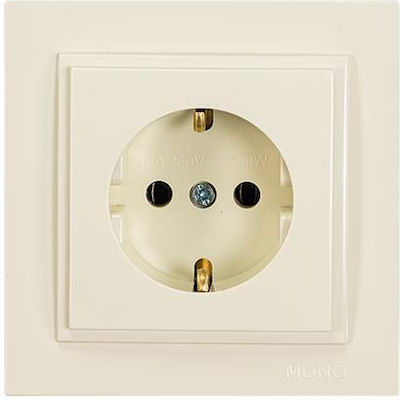 Eurolamp Power Socket 16A Beige 10pcs