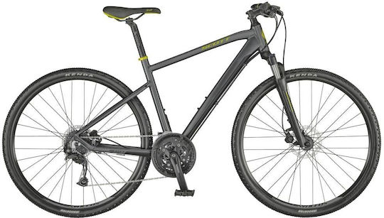 Scott Sub Cross 30 28" 2019 Μαύρο/Γκρι Ποδήλατο Trekking με 27 Ταχύτητες και Υδραυλικά Δισκόφρενα