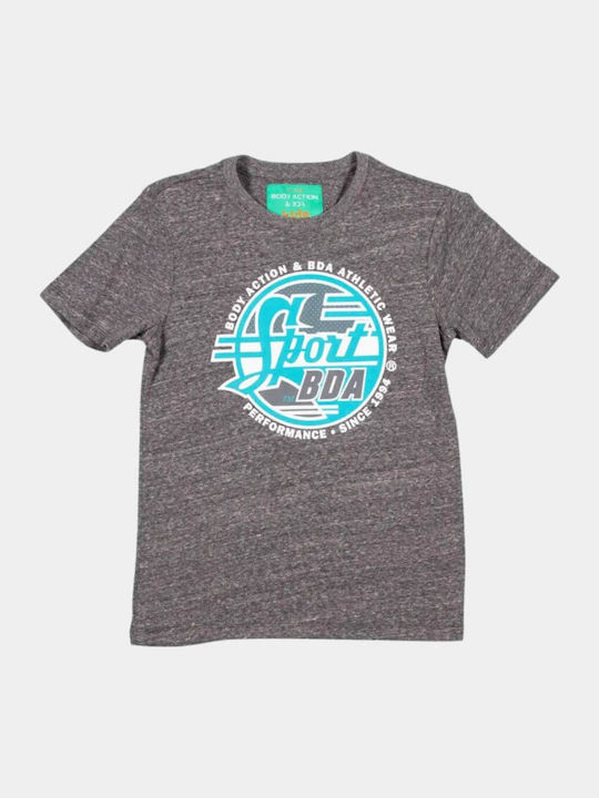 Body Action Kinder-T-Shirt Schwarz