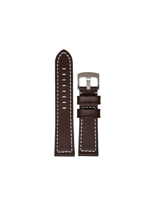 Tzevelion Leather Strap Brown 24mm