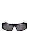 Palm Angels Unisex Sunglasses with Black Plastic Frame and Black Lens