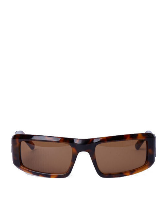 Palm Angels Unisex Sunglasses with Brown Plasti...