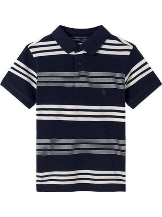 Mayoral Kids' Polo Short Sleeve Blue