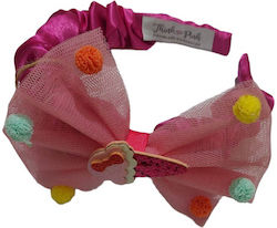 Think Pink Παιδική Στέκα Μαλλιών με Φιόγκο Φούξια