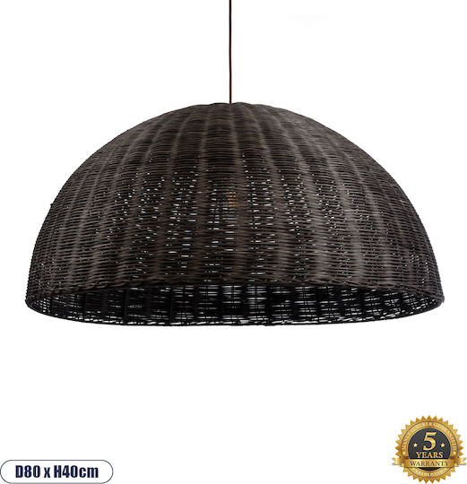 GloboStar Montana Deckenleuchte Kupfer Boho Raster mit Lampenbirnensockel E27 80x40x40cm