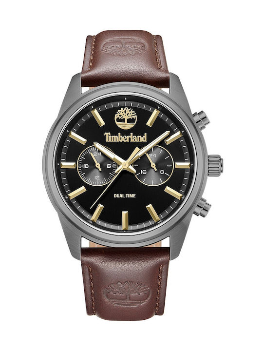 Timberland Northbridge Watch Battery with Brown Leather Strap