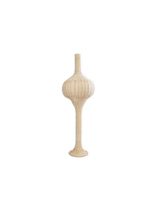 GloboStar Aladdin Stehleuchte H120xB40cm. mit Fassung für Lampe E27 Beige