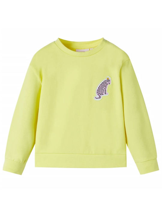 vidaXL Kids Fleece Sweatshirt Yellow