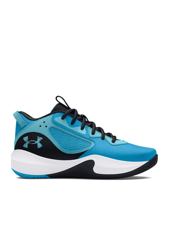 Lockdown 6 Kids Sports Shoes Basketball with Laces Blue