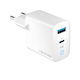 Forever Forever Handyladegerät Ohne Kabel GaN 65W Stromlieferung Weiß (TC-06-65AC)