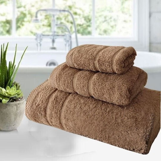 SpitiBazaar Кърпа за лице 50x90см. Бежов Тегло 600гр/кв.м