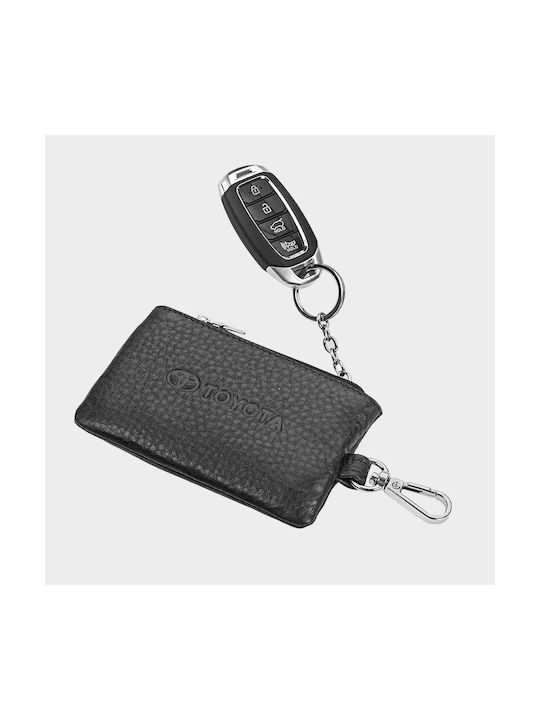 Leather Keychain Toyota Auto Set As1808 Black