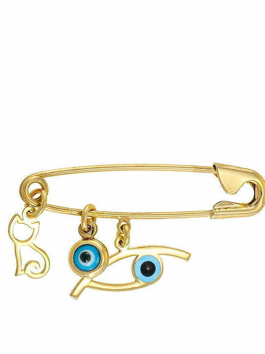 Ioannis Kosmima Child Safety Pin made of Gold 9K