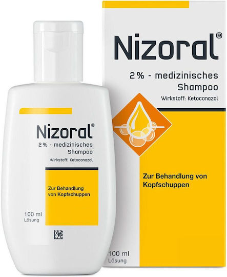 Sampon De Par Stada Nizoral Anti-Mătreață Antifungic Dermatologic Testat Fără Parfum 100ml